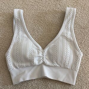 Aerie Cream Patterned Bralette